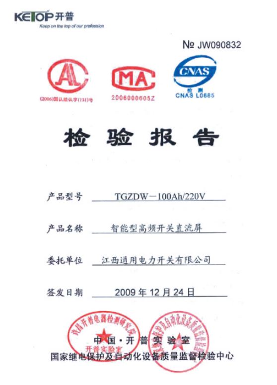 檢驗報告